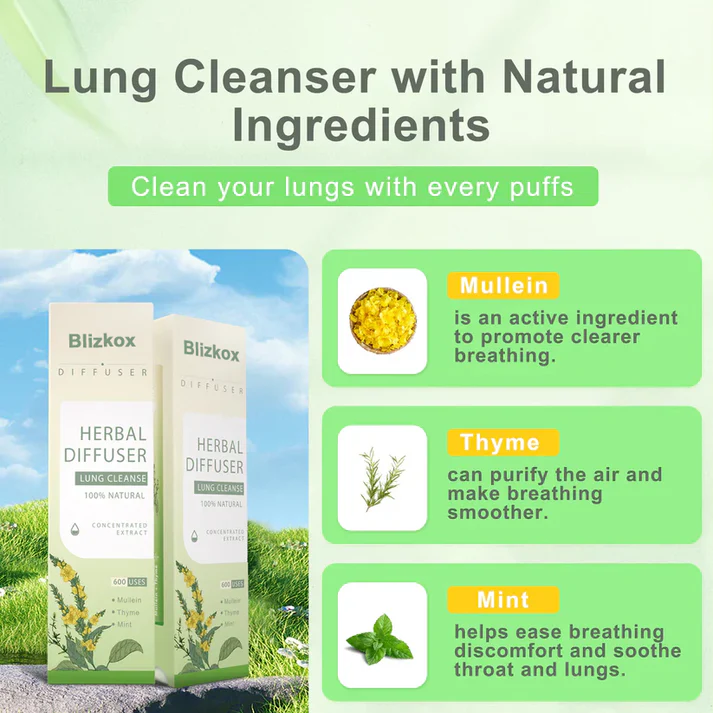 🔥 Blizkox™ Mullein Aroma Diffuser – Relief for Cough, Congestion & Breathing Comfort💝