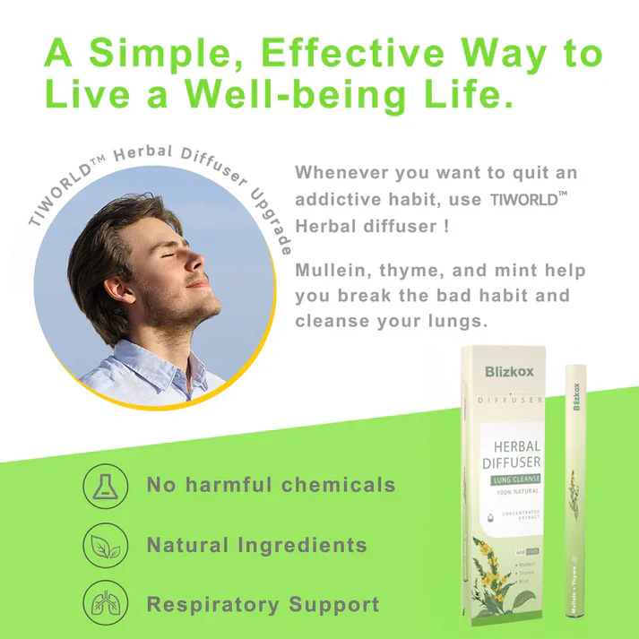 🔥 Blizkox™ Mullein Aroma Diffuser – Relief for Cough, Congestion & Breathing Comfort💝