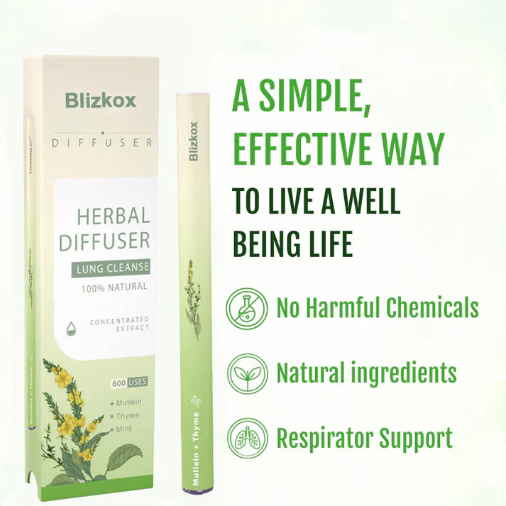 🔥 Blizkox™ Mullein Aroma Diffuser – Relief for Cough, Congestion & Breathing Comfort💝
